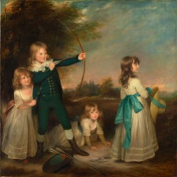 Sir William Beechey (British, 1735–1839), The Oddie Children, 1789. Oil on canvas. Purchased with funds from the State of North Carolina, 1952 (NCMA 52.9.65)